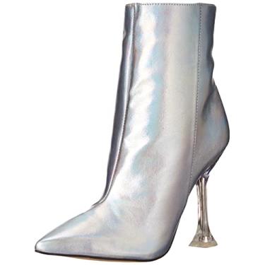 Imagem de NINE WEST Tonight3 Ankle Boot Feminino, Prata iridescente, 9