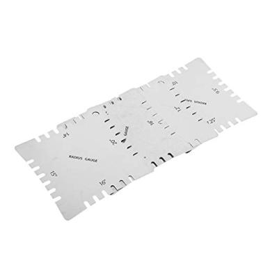 Imagem de Ferramenta de medição Luthier, medidor de ação de corda de prata profissional portátil de aço inoxidável para reparo de guitarra para escala(Prata (4 peças))