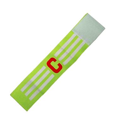 Imagem de Braçadeira de Futebol Faixa de Capitão Cores Variadas Envio Imediato (Verde Limão)