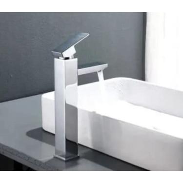 Imagem de Torneira Monocomando Quadrada Banheiro Alta Luxo C71012