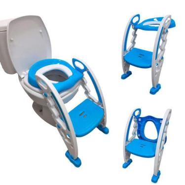 Imagem de Assento Redutor Com Escada Azul Bw184az - Importway