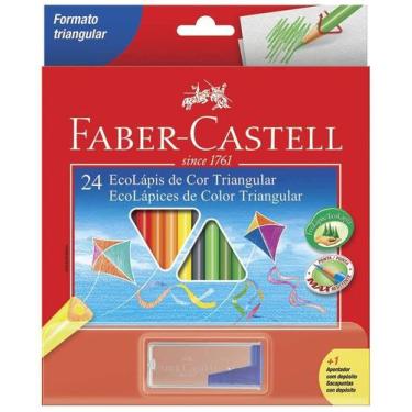 Imagem de Lápis De Cor Faber-Castell 24 Cores Triangular + Apontador
