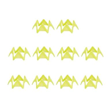 Imagem de Tees de golfe de 10 peças reutilizáveis duráveis fáceis de instalar simuladores de golfe tacos de golfe para jardim em casa acessórios para prática de, Amarelo Pequeno