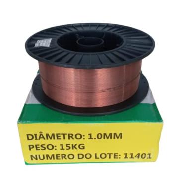 Imagem de Arame Para Solda Mig (Uso Com Gás) 0,8mm - Rolo 15kg - Afl Aws Er70S-6 - BRAX