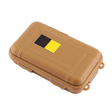 Imagem de Yosoo Caixa de armazenamento de sobrevivência hermética à prova d'água ao ar livre recipiente caixa de transporte de pesca (cor de mide, P) recipientes de armazenamento à prova d'água pequenos caixa seca à prova d'água