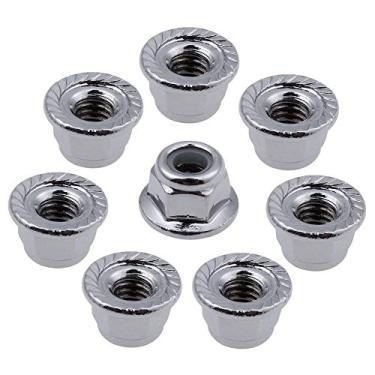 Imagem de Hobbypark Flange M4 Nylon Lock Nuts for 1/10 Scale RC Car Traxxas Slash 4x4 2WD Stampede VXL Rustler VXL HPI Redcat Axial Racing (8-Pack)