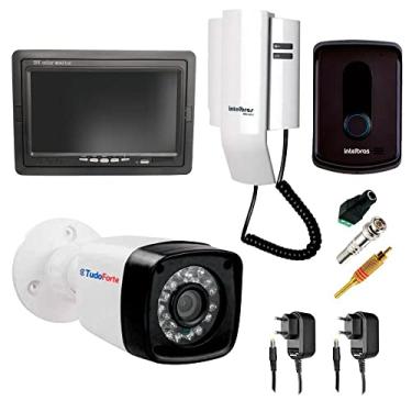 Imagem de Kit Porteiro Intelbras IPR8010 com 01 Câmera Infra Bullet e Tela Monitor 7 polegadas LCD Colorido
