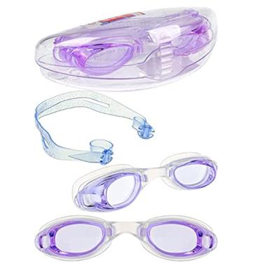 Imagem de Óculos de natação juvenil p/crianças para meninos e meninas Cor:Roxo
