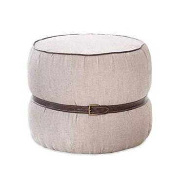 Imagem de Puff Decorativo Rimini tecido linho Poltronas do Sul