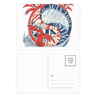 Imagem de Cartão postal World Beach Lagosta Marine Organismo Cartão de felicitações de aniversário