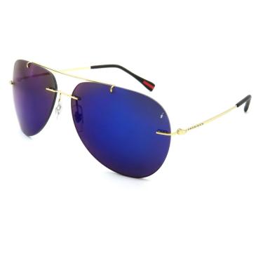 Imagem de Óculos Solar Prorider Dourado Com lente Espelhada Azul - BF562R-Unissex