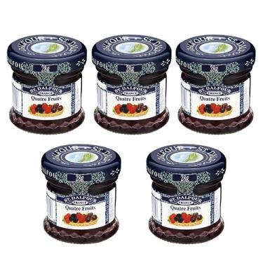 Imagem de Kit 5 Geleias Importadas Mini St Dalfour 4 Frutas Degustação