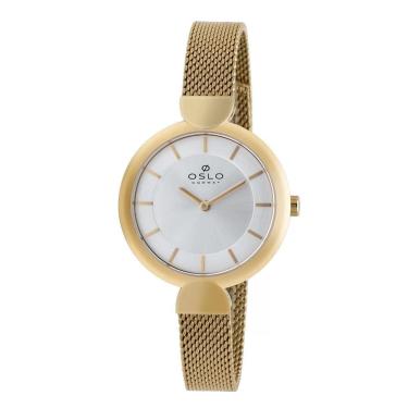Imagem de Relógio Oslo Feminino Ref: Ofgsss9t0024 S1kx Slim Dourado