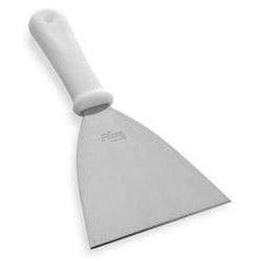 Imagem de Espátula Reta 4 Inox Reforçada Chapa Lanche Chapeiro Cozinha