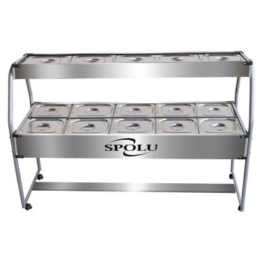 Imagem de Buffet Combinado Spolu 10 Cubas Quentes 5 Cubas Frias 127V SPL-513CO