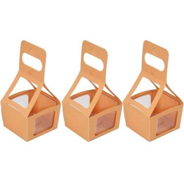 Imagem de Kit 3 Cestinhos para Lembrancinhas Cestinhas de Plástico Caixinhas Presente Dello Papaya