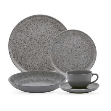 Imagem de Aparelho de Jantar e Chá 30 Peças Oxford Flat Gray