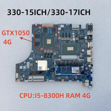 Imagem de Placa-mãe do portátil para Lenovo Ideapad  NM-B671  330-15ICH  330-17ICH  CPU I5-8300H  GTX1050  4G