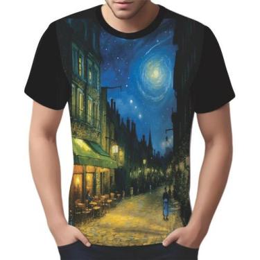 Imagem de Camisa Camiseta Van Gogh Releitura Café No Terraço À Noite 3 - Enjoy S