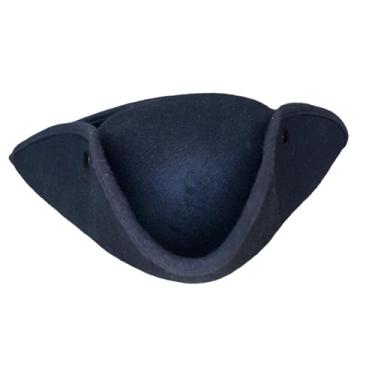 Imagem de YIJU Chapéu de pirata de halloween, chapéu de pirata tricórnio, fantasia de dramatização, acessórios, lenço para festa, crianças, adultos, bar