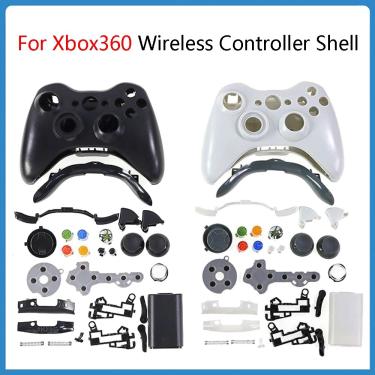 Imagem de Shell Controlador Sem Fio para Xbox 360  Conjunto Completo Shell Handle  Botão Cruz  Caso Capa
