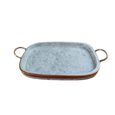 Imagem de Grelha retangular em pedra sabão  para churrasqueira de 40 cm x 23 cm