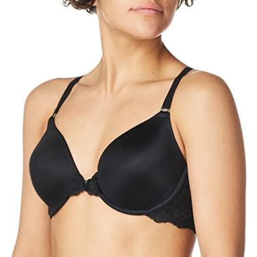 Imagem de Maidenform Sutiã feminino One Fab Fit, sutiã feminino com cobertura total, sutiã feminino levemente forrado com costas nadador, Preto, 36C