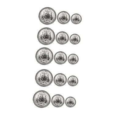 Imagem de Tofficu 30 Unidades Botões De Metal Botões De Terno Para Homens Botões De Costura Antigos Botões De Camisas Botões De Roupas Diy Blazer Botão Macacão Liga De Zinco Senhorita