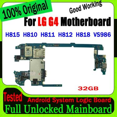 Imagem de Placa de lógica do sistema Android original  Placa-mãe desbloqueada  32GB  LG G4  H815  H810  H811