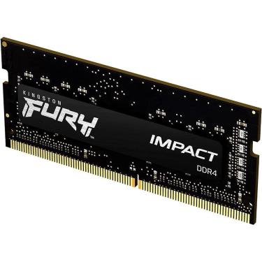 Imagem de Memória 8GB DDR4 3200MHz, Kingston FURY Impact para Notebook/Gamers, KF432S20IB/8