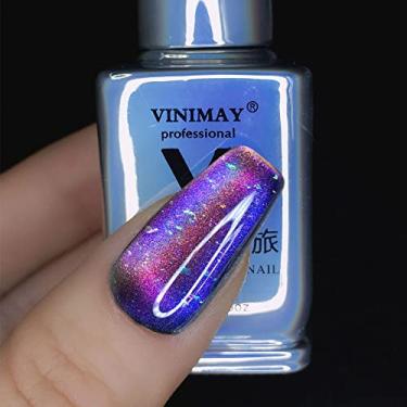 Imagem de Major Dijit Esmalte magnético de gel olhos de gato 9D de 15 ml, céu estrelado, galáxia, gel, aurora, glitter, efeito galáctico, esmalte