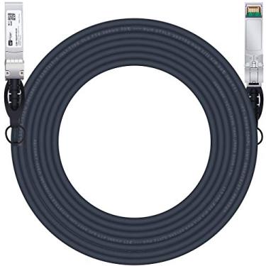 Imagem de Cabo H!Fiber SFP+, 10G SFP+ DAC, 7M (7 m), cabo Twinax de cobre de conexão direta passiva para Cisco SFP-H10GB-CU7M, Ubiquiti UniFi UC-DAC-SFP+, Meraki, Mikrotik, Intel, Fortinet, Netgear e mais