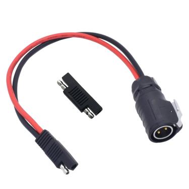 Imagem de JooFn 10AWG 2 pinos de conector circular industrial para cabo SAE para maleta de painel solar e grande design, adequado para furões, portas solares Forrest River RV, indústria de trailers de grande design