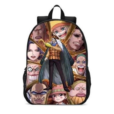 Imagem de Mochila Escolar Infanto Juvenil Anime One Piece Crocodile Pirata Lançamento 0323-Unissex