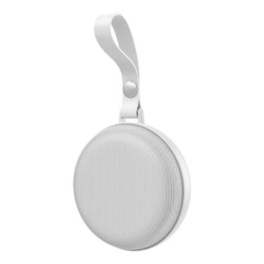 Imagem de YMgizmos Alto-falante bluetooth portátil com bateria interna, IP54 à prova d'água, excelente qualidade de som, recarregável por USB, compatível com telefone celular, laptop (cinzento,moda)
