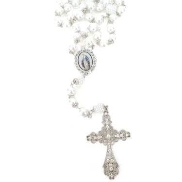 Imagem de Terço De Noiva Prata Nossa Senhora Das Graças