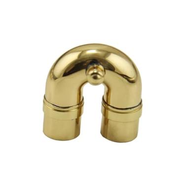 Imagem de Dynwave Trompete curva pescoço latão mini portátil resistente multifuncional saxofone cotovelo curva trompete reparo para peça de instrumento de