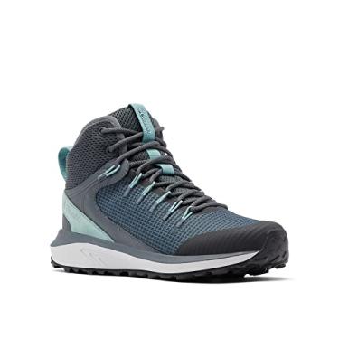Imagem de Columbia Tênis feminino Trailstorm Mid impermeável para caminhada, Grafite/verde empoeirado, 39