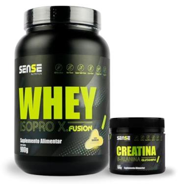 Imagem de Kit Whey Iso Pro X Fusion 900g + Creatina Beta Glutamina 100g (900g, Baunilha)
