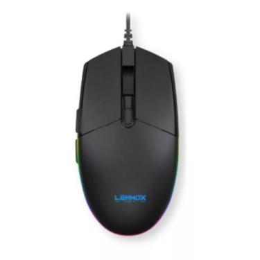 Imagem de Mouse Gamer Rgb 2400 Dpi C/ 6 Botões Gaming Hyper Led Pc - LEHMOX