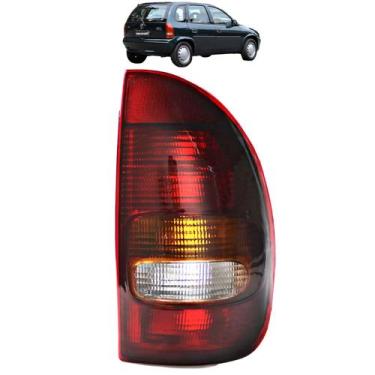 Imagem de Lanterna Traseira Corsa 4 Portas 1996 97 98 99 Tricolor - Prime, Direi