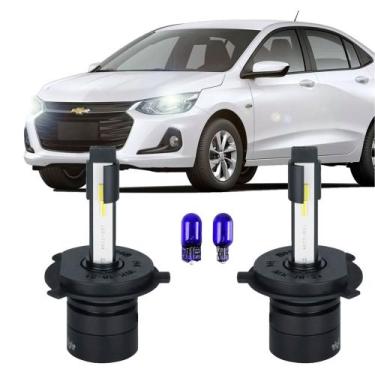 Imagem de Lampada Super Led Onix 2020 2021 Farol Baixo Alto H4 - ShockLight