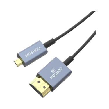 Imagem de Cabo HDMI 2.1 Ultra Fino e Flexível 8K 60Hz/4K 120Hz - Micro HDMI para
