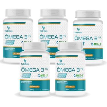 Imagem de 5x Ômega 3 MEG-3 (18% EPA 12% DHA) 60 Caps 1000mg Tuttiflora, Ômega 3