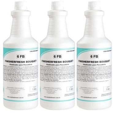 Imagem de Kit 3 Facilitador Passar Roupa Concentrado Finisherfresh Bouquet 1l Sp