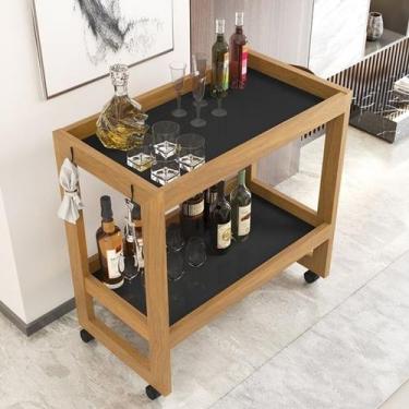 Imagem de Carrinho Multiuso Com Rodizios e Prateleira Odim Plus Ambiente Casa Sa