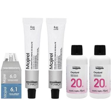 Imagem de Loreal Kit Coloração Majirel 6.0 Louro Escuro Nat. Profundo + 6.1 Lour