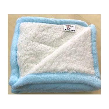 Imagem de Cobertor Mink Sherpa liso bebê - COBERTORES PARAHYBA, Azul Bebê