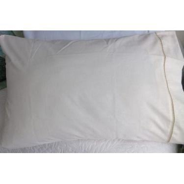 Imagem de Par De Fronha Algodao Ponto Palito 02pcs - Chrisney Bordados, Palha