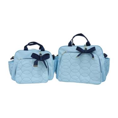 Imagem de Kit bolsa maternidade Laços de Carinho Hyno kids, Azul